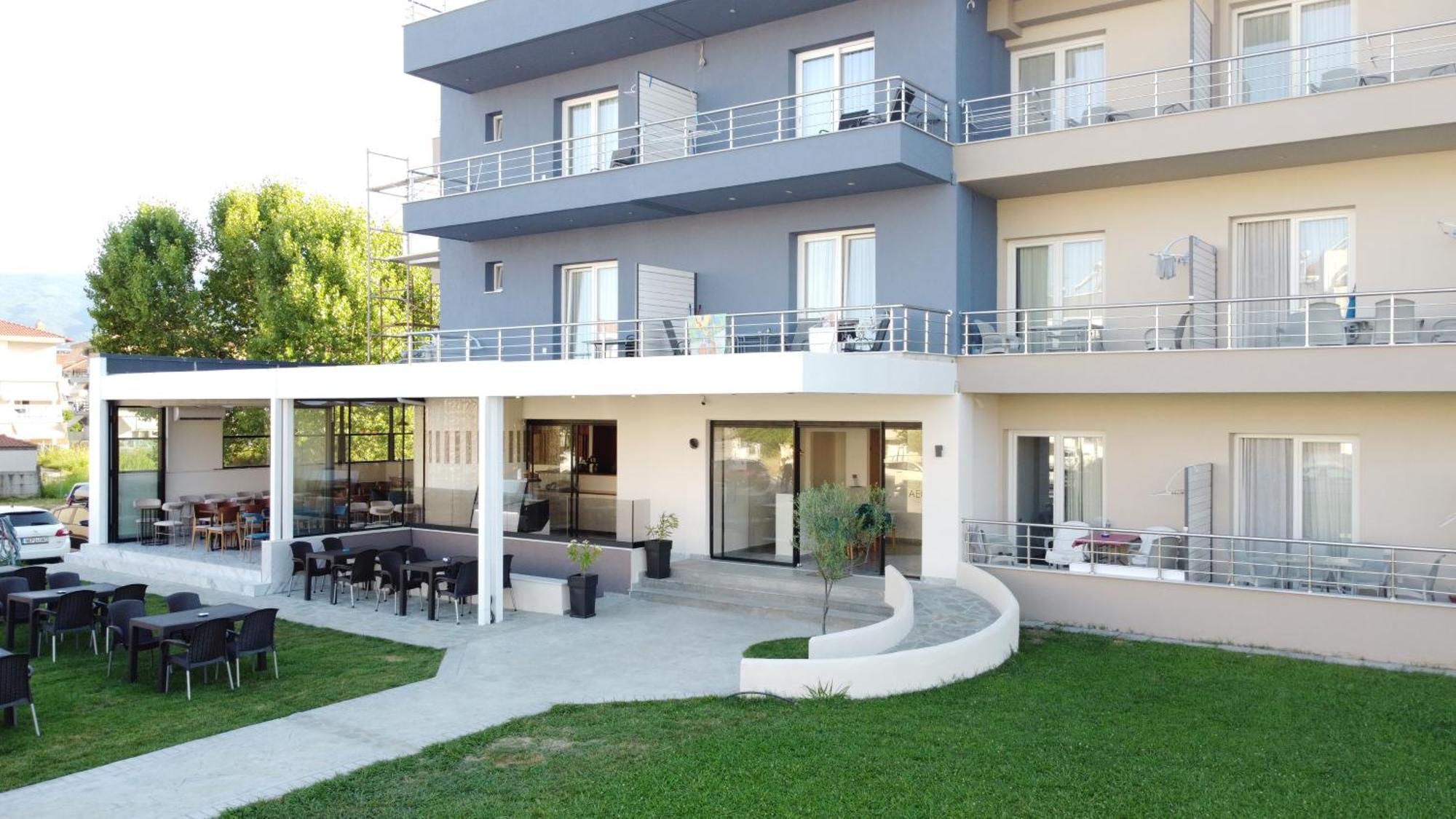 Ferienwohnung Aegean Blue Leptokaryá Exterior foto